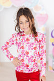 Secret Garden L/S Ruffle Tee - Mila & Rose ®