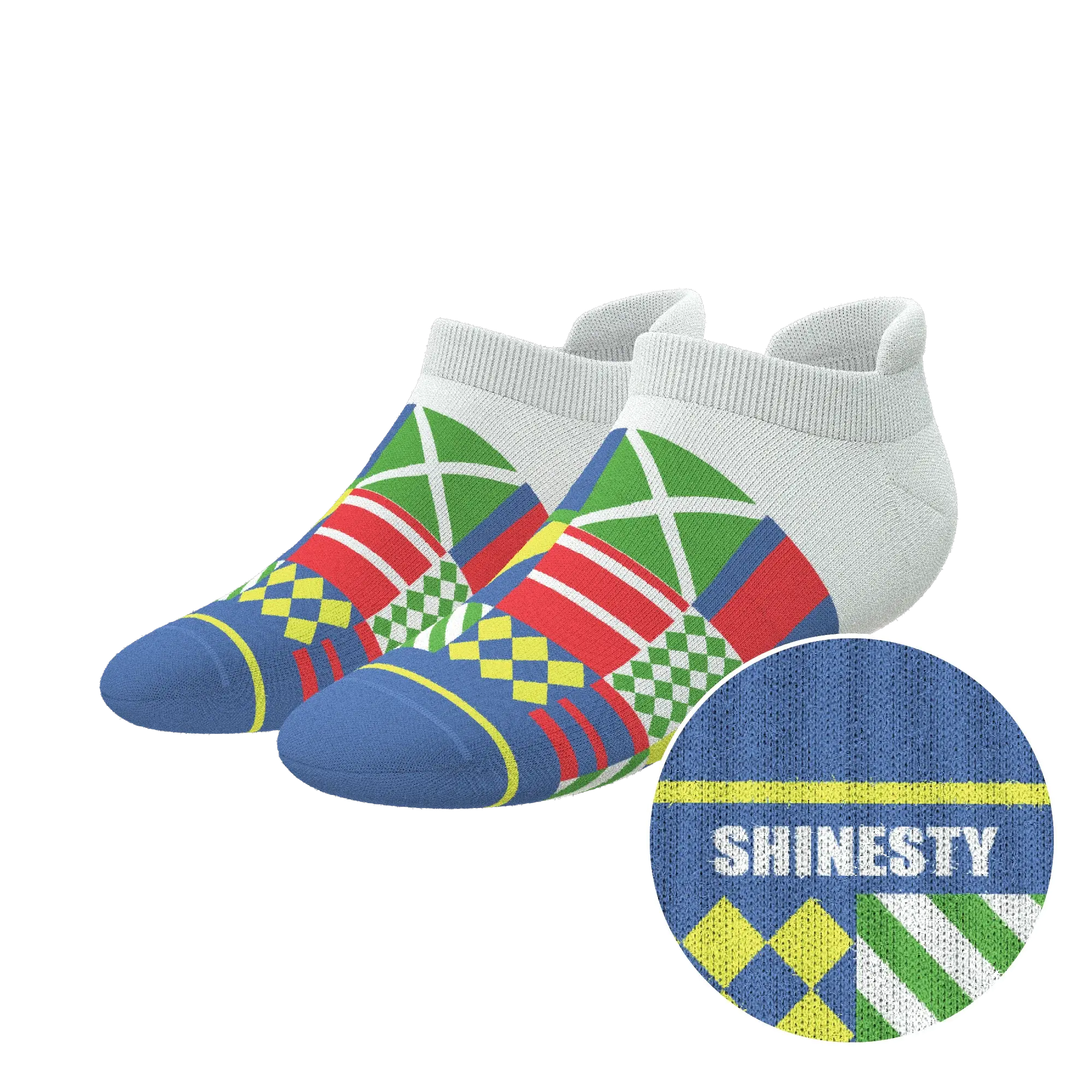 The Secretariat | Derby Flag Heel Hammock™ Ankle Socks - Shinesty - Flyclothing LLC