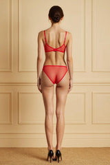 Seductive Scarlet 2 Piece Bow Lingerie Set - Lingerie By Coco - Flyclothing LLC