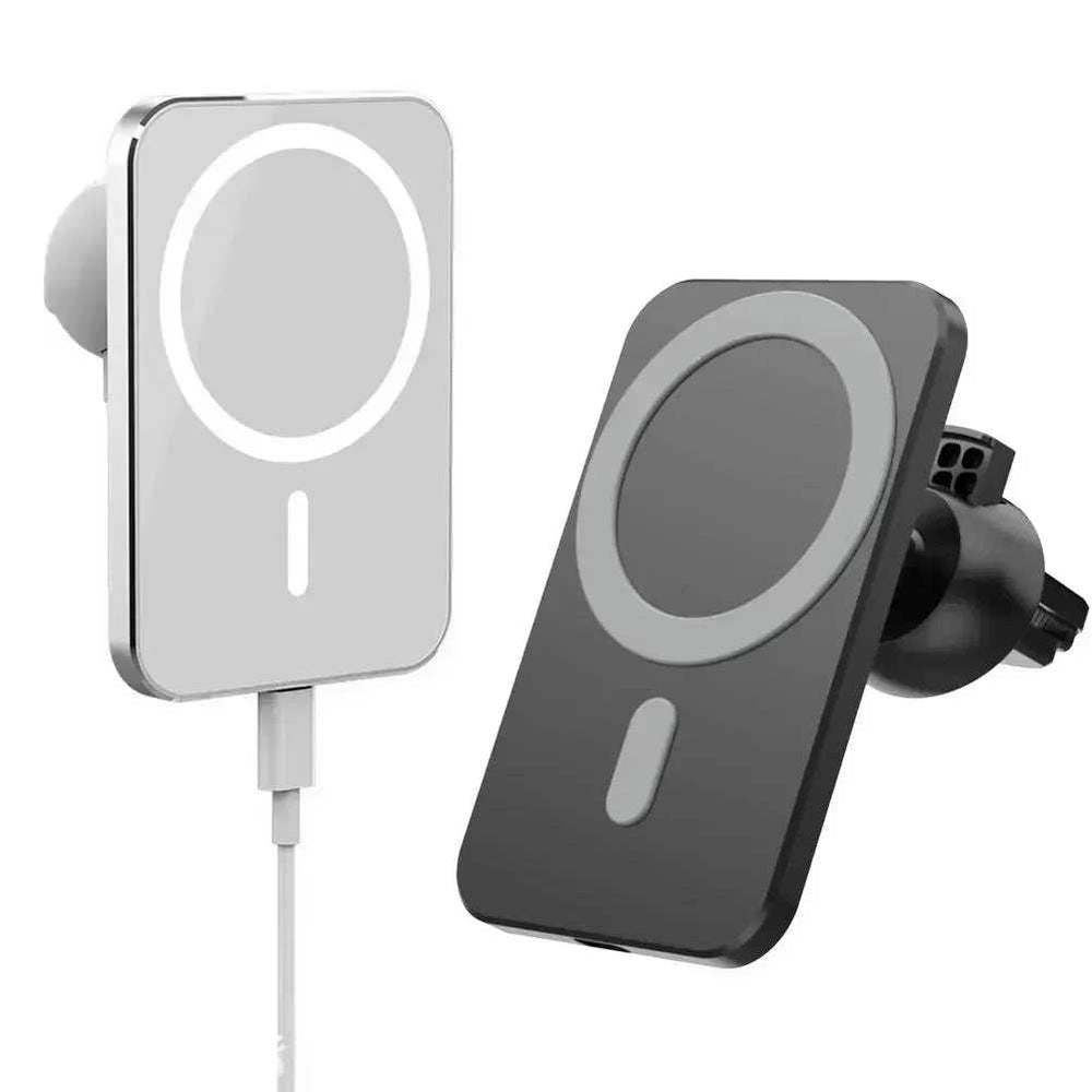15W Qi Car Charger Type C Mobile Phone Magsafing Wireless Charger Car Mount Magnetic Holder For IPhone12 13 Pro Car Charging - ZeeBelle.com - Flyclothing LLC