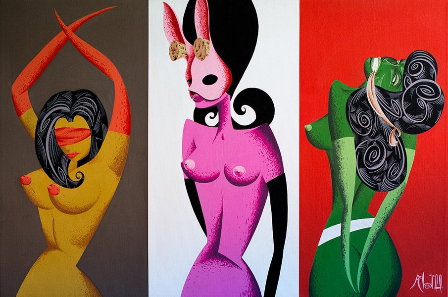 Black Market Art Company See No Innocence, Hear No Innocence, Speak No Innocence Print