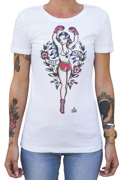 Black Market Art Company Self Made Women's Loose Neck T-Shirt