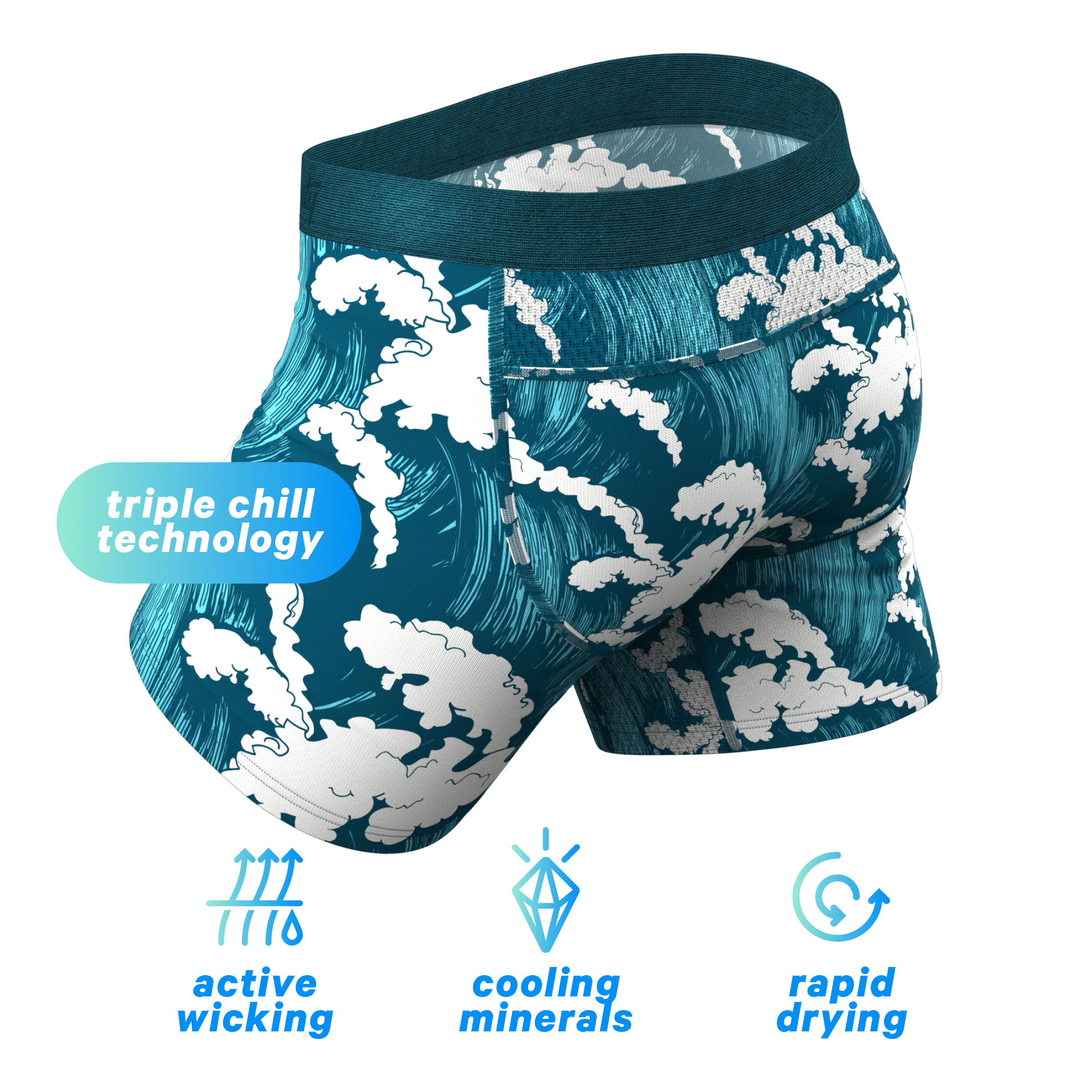 The Seven Seas | Tidal Wave paradICE™ Cooling Ball Hammock® Underwear - Shinesty