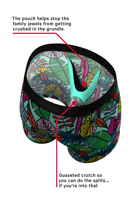 The Sex On The Beach | Light Blue Tropical Ball Hammock® Pouch Underwear - Shinesty