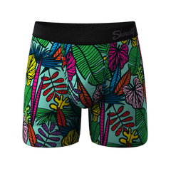 The Sex On The Beach | Light Blue Tropical Ball Hammock® Pouch Underwear - Shinesty