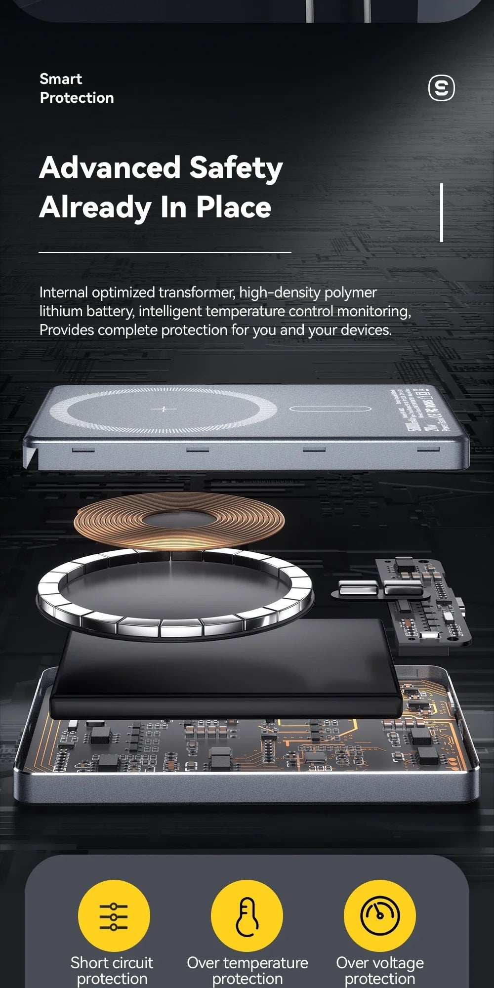 Essager Thin Wireless Power Bank Magnetic 20W 5000mAh Portable Fast Charging External Battery for Magsafe For iPhone 16 15 14 13 - ZeeBelle.com - Flyclothing LLC