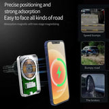 15W Qi Car Charger Type C Mobile Phone Magsafing Wireless Charger Car Mount Magnetic Holder For IPhone12 13 Pro Car Charging - ZeeBelle.com - Flyclothing LLC