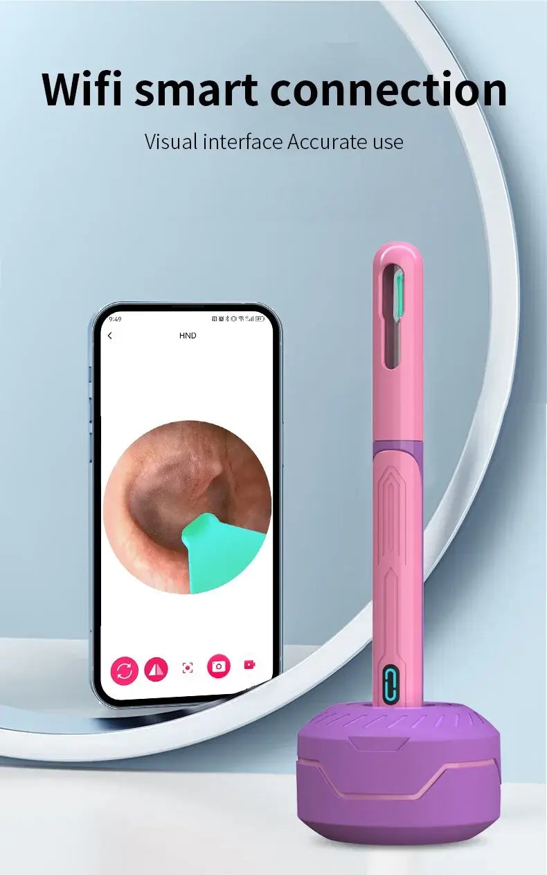 Ear Cleaner with Camera Set HD Ear Sticks Otoscope USB C Charging Endoscope Wax Removal Tool Earpick Ear Cleaning Set NK3 Pro - ZeeBelle.com - Flyclothing LLC