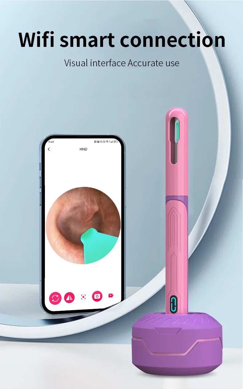 Ear Cleaner with Camera Set HD Ear Sticks Otoscope USB C Charging Endoscope Wax Removal Tool Earpick Ear Cleaning Set NK3 Pro - ZeeBelle.com - Flyclothing LLC