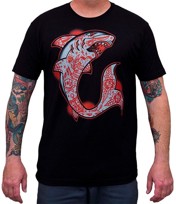 Black Market Art Company Shark Men's T-Shirt