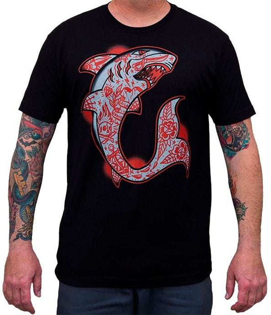 Black Market Art Company Shark Men's T-Shirt - Black Market Art Company - Flyclothing LLC