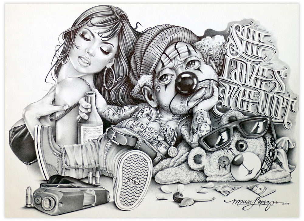 Black Market Art Company She Loves Me Not Print
