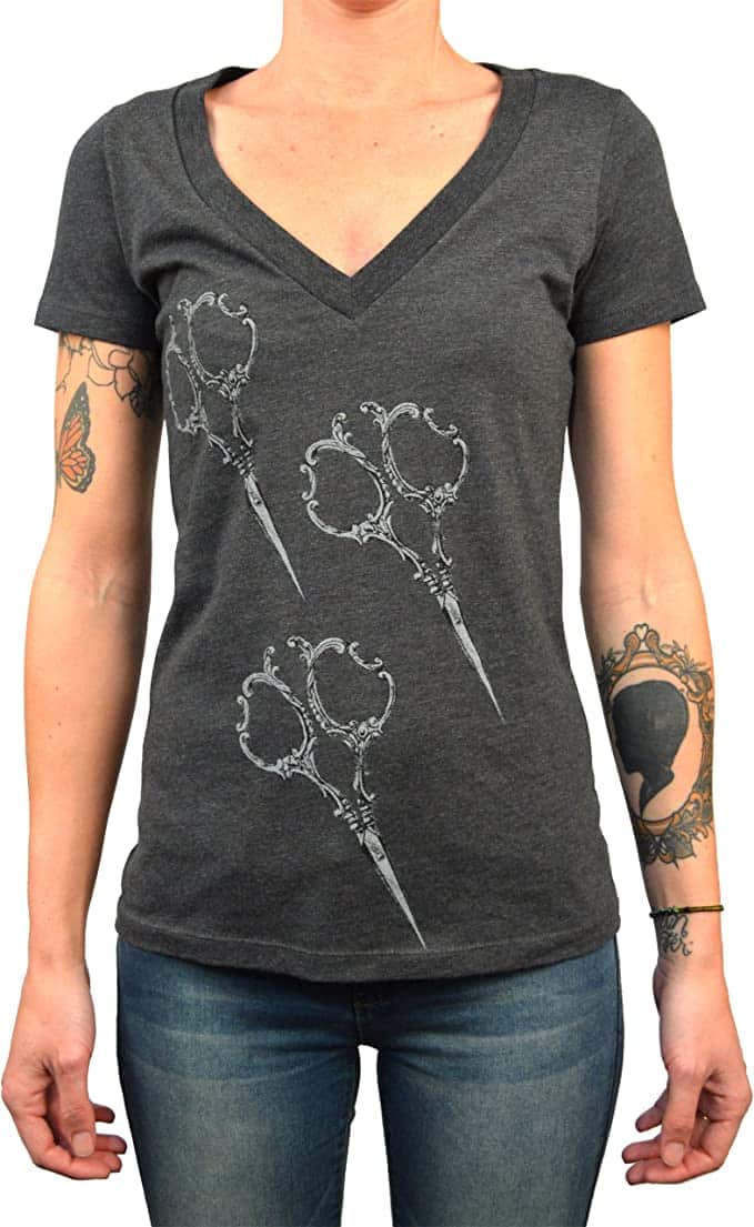 Black Market Art Company Shears Women's V-Neck T-Shirt
