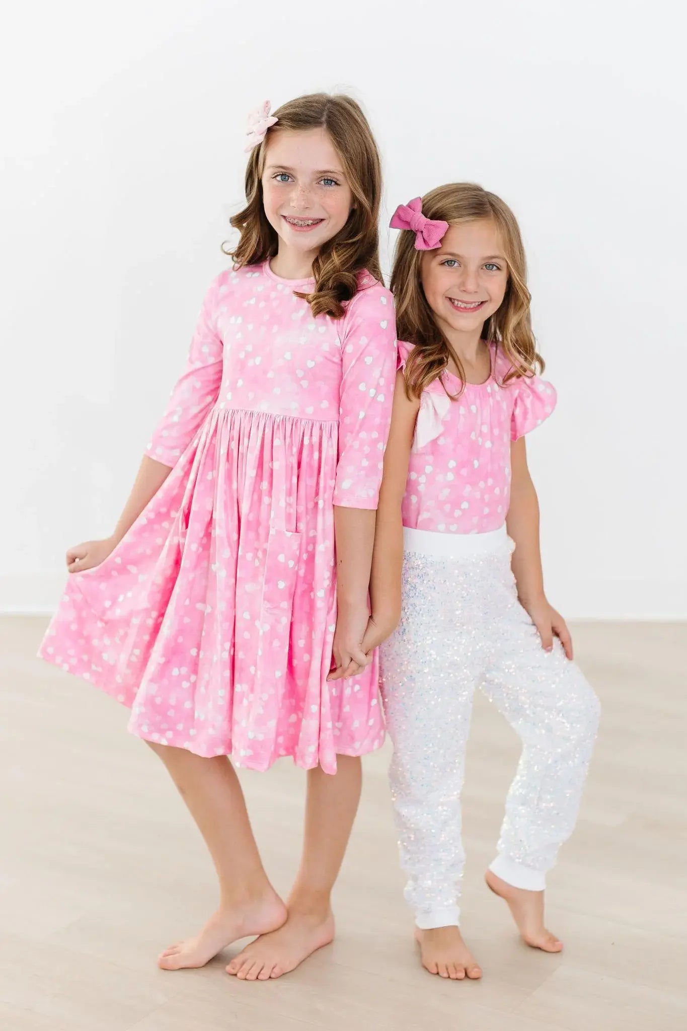 Shine Bright 3/4 Sleeve Pocket Twirl Dress - Mila & Rose ® - Flyclothing LLC