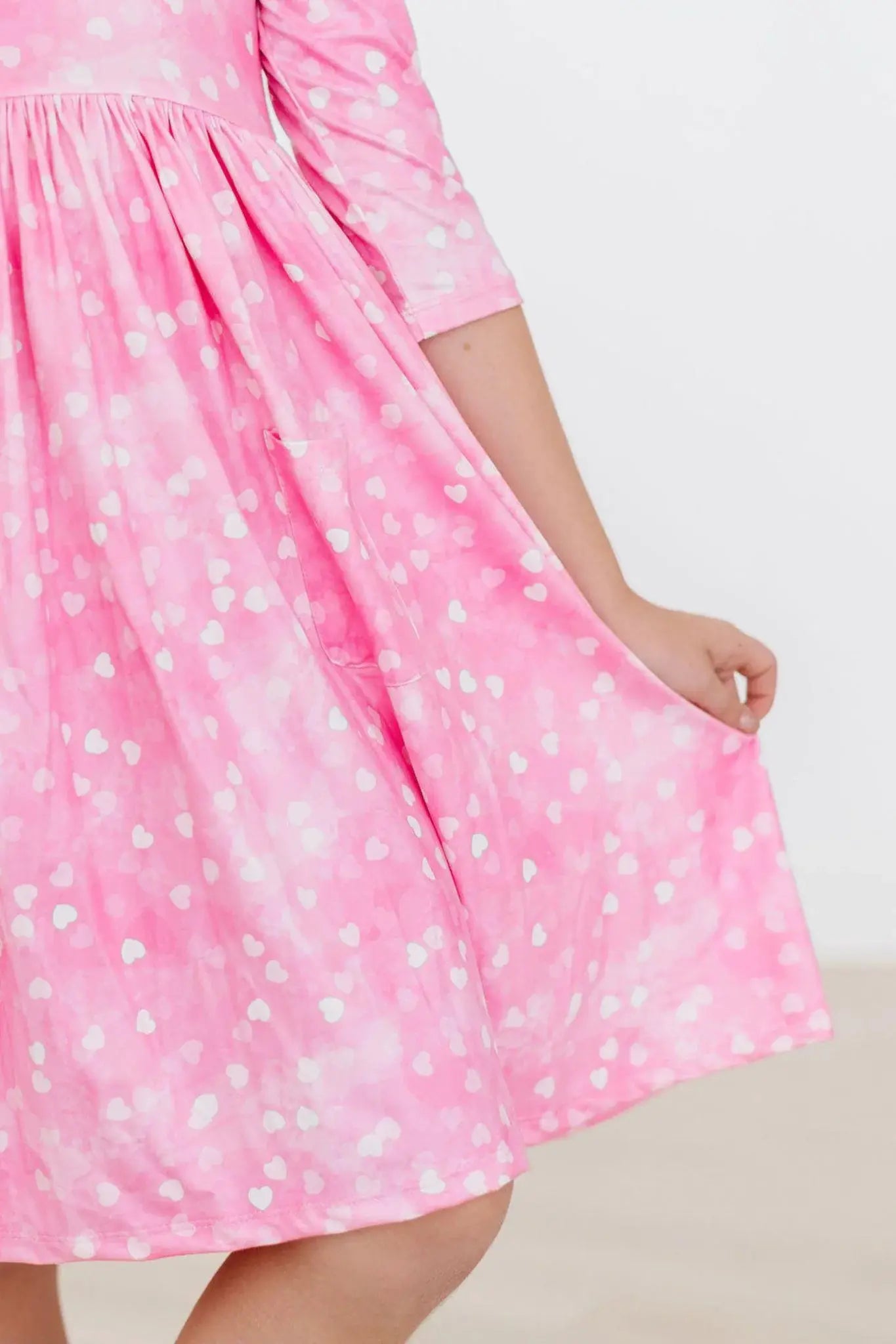 Shine Bright 3/4 Sleeve Pocket Twirl Dress - Mila & Rose ® - Flyclothing LLC
