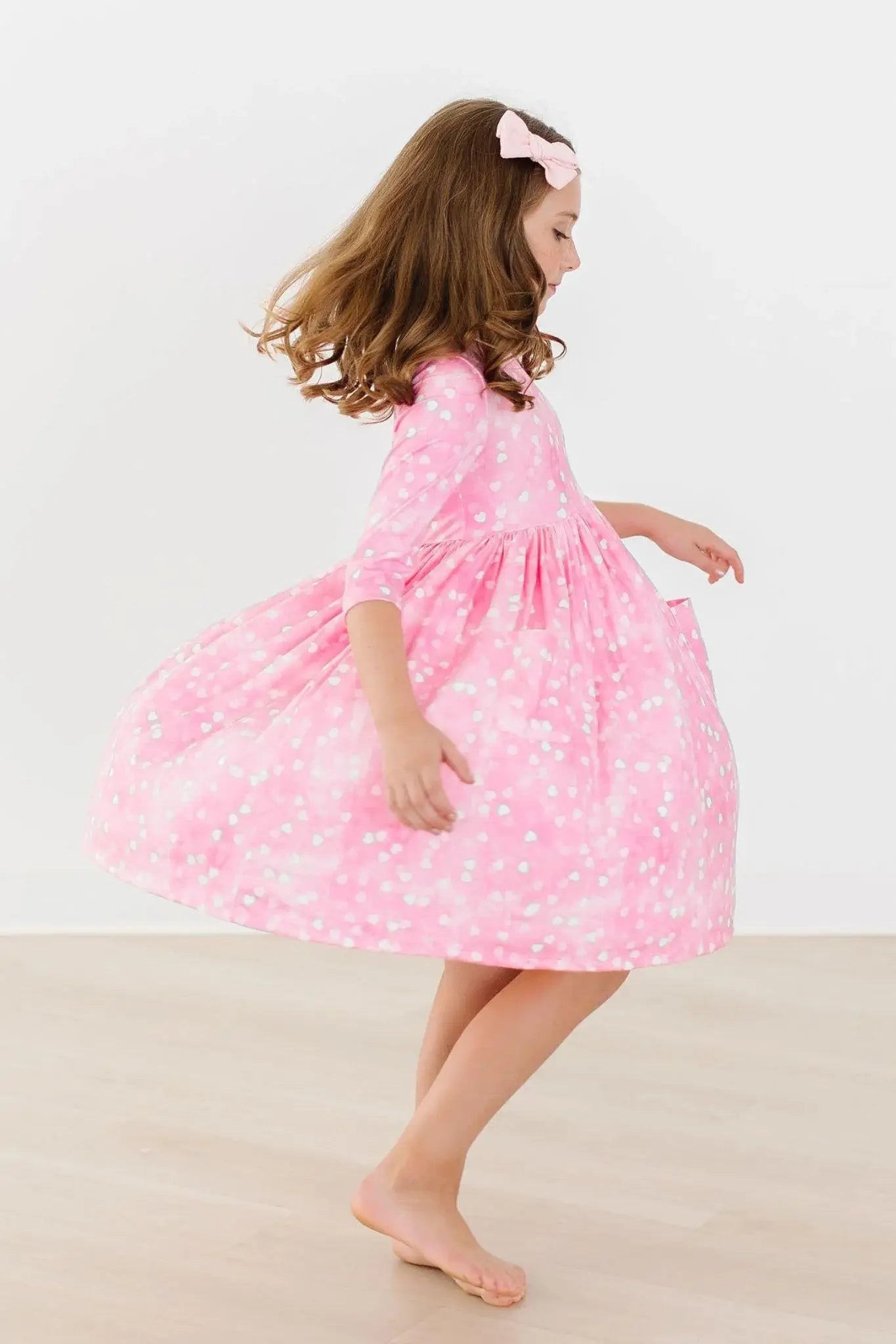 Shine Bright 3/4 Sleeve Pocket Twirl Dress - Mila & Rose ® - Flyclothing LLC