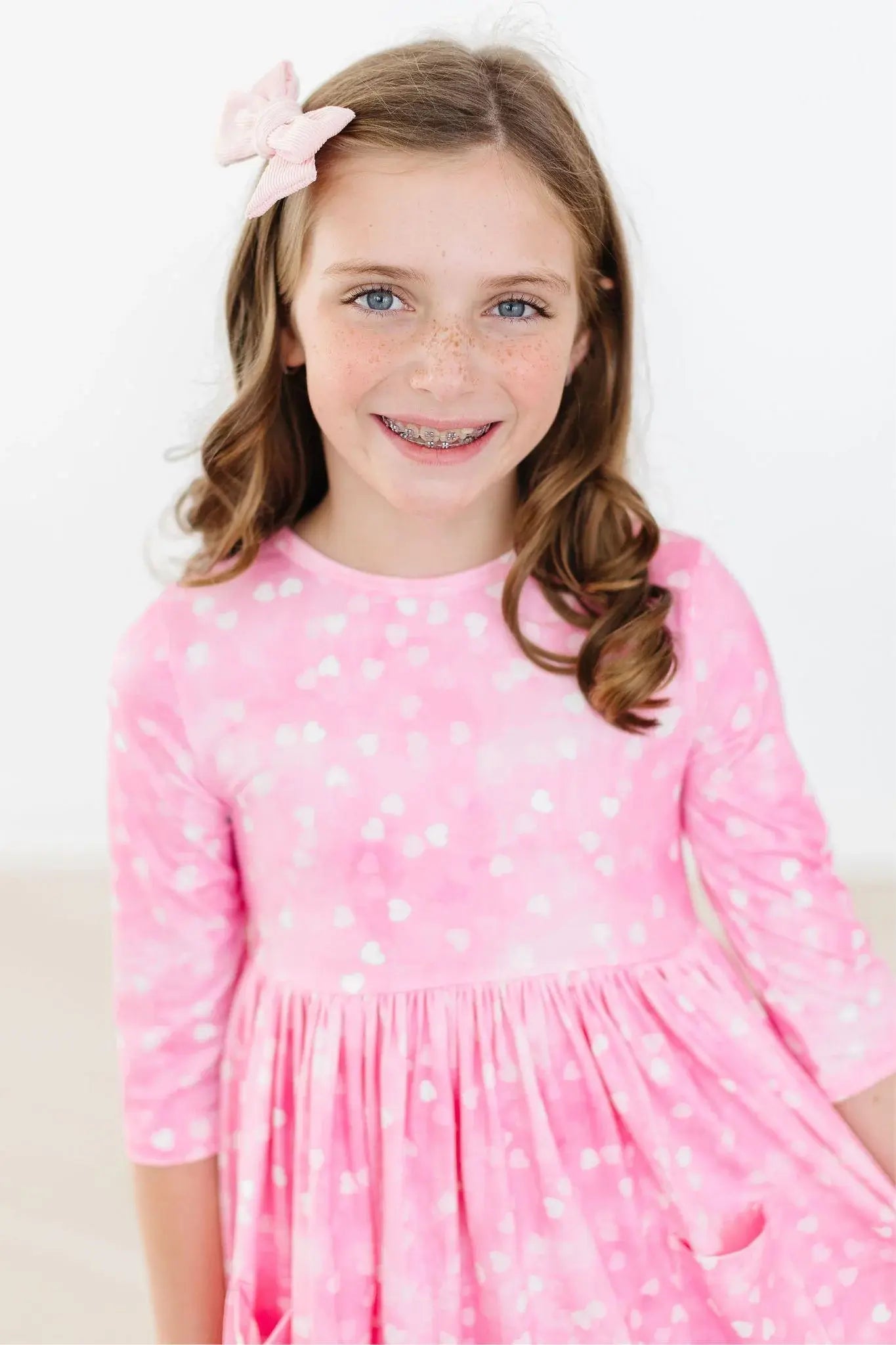 Shine Bright 3/4 Sleeve Pocket Twirl Dress - Mila & Rose ® - Flyclothing LLC
