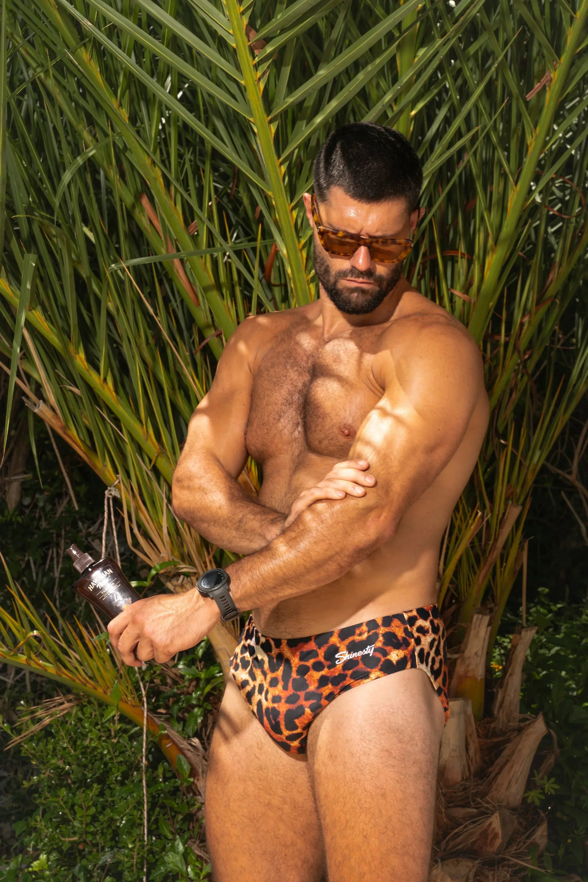 The Hot Spots | Leopard Ball Hammock® Pouch Swim Briefs - Shinesty - Flyclothing LLC