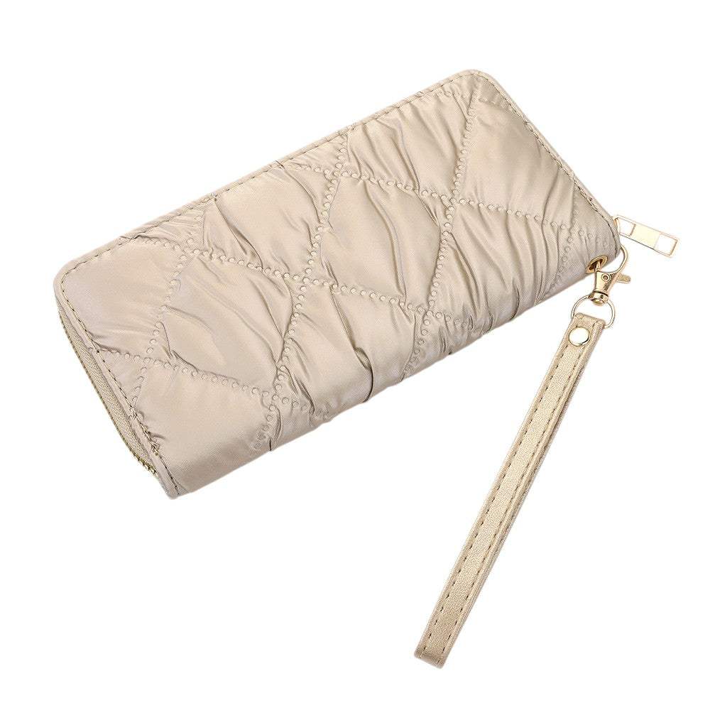 Shiny Faux Leather Padded Wallet with Wristlet - Madeline Love - Flyclothing LLC