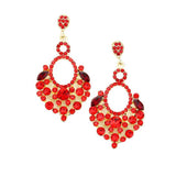 Marquise Crystal Chandelier Statement Evening Earrings - Madeline Love - Flyclothing LLC