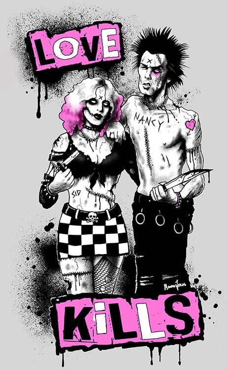 Black Market Art Company Sid and Nancy Print