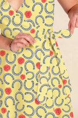 The Derby Delight | Horseshoe Strappy Dress - Shinesty - Flyclothing LLC