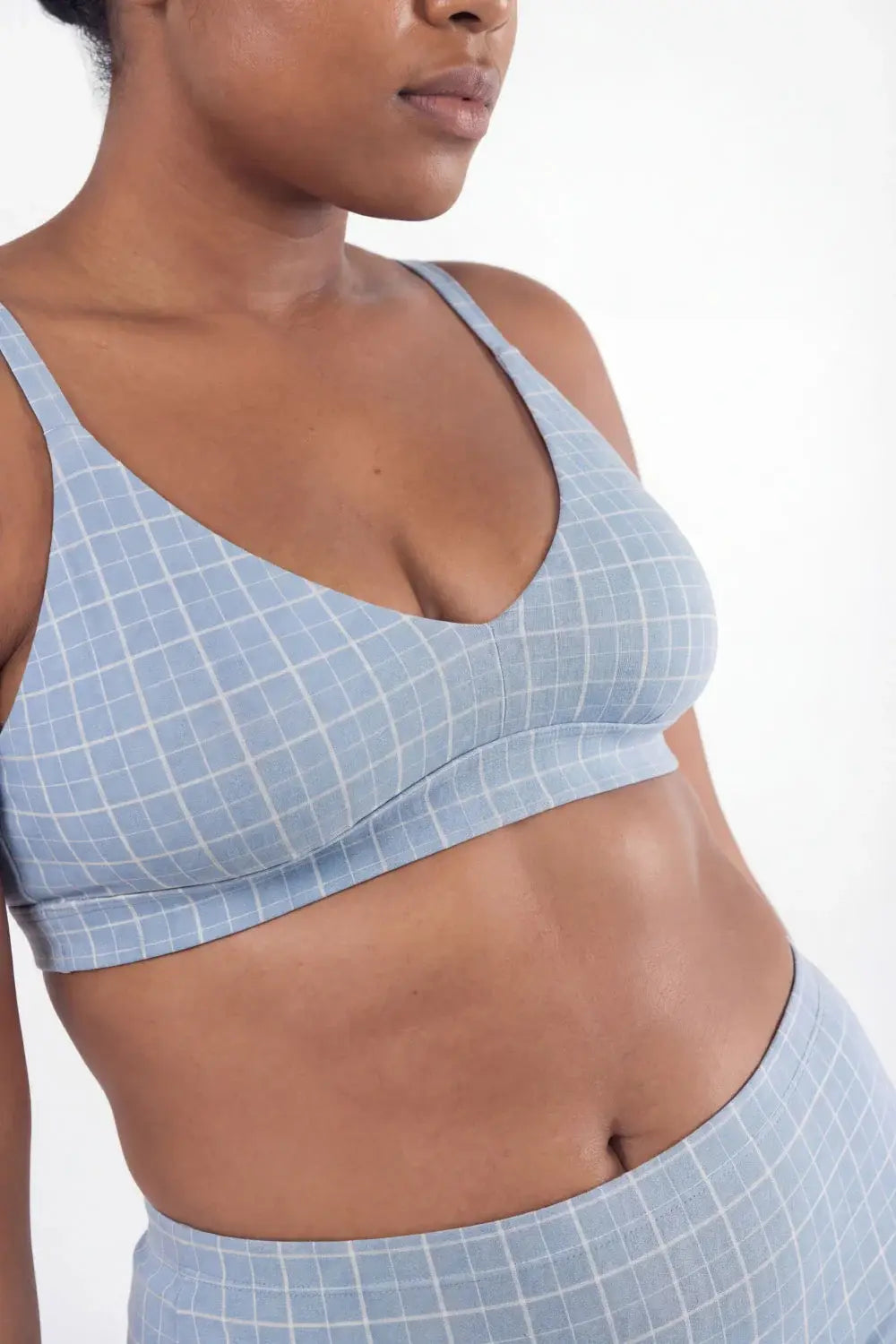The Spick & Span | Window Pane Plaid Boob Hammock™ Plunge Bralette - Shinesty - Flyclothing LLC