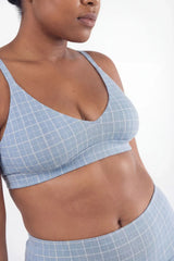 The Spick & Span | Window Pane Plaid Boob Hammock™ Plunge Bralette - Shinesty - Flyclothing LLC