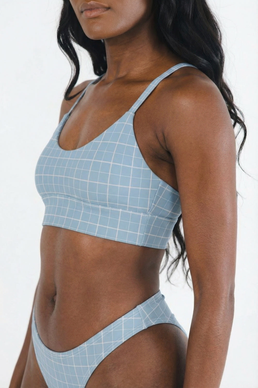 The Spick & Span | Window Pane Plaid Boob Hammock™ Scoop Bralette