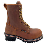 AdTec PNW Idaho Men's 8 Inch Logger Boot Whiskey Brown - Adtec - Flyclothing LLC