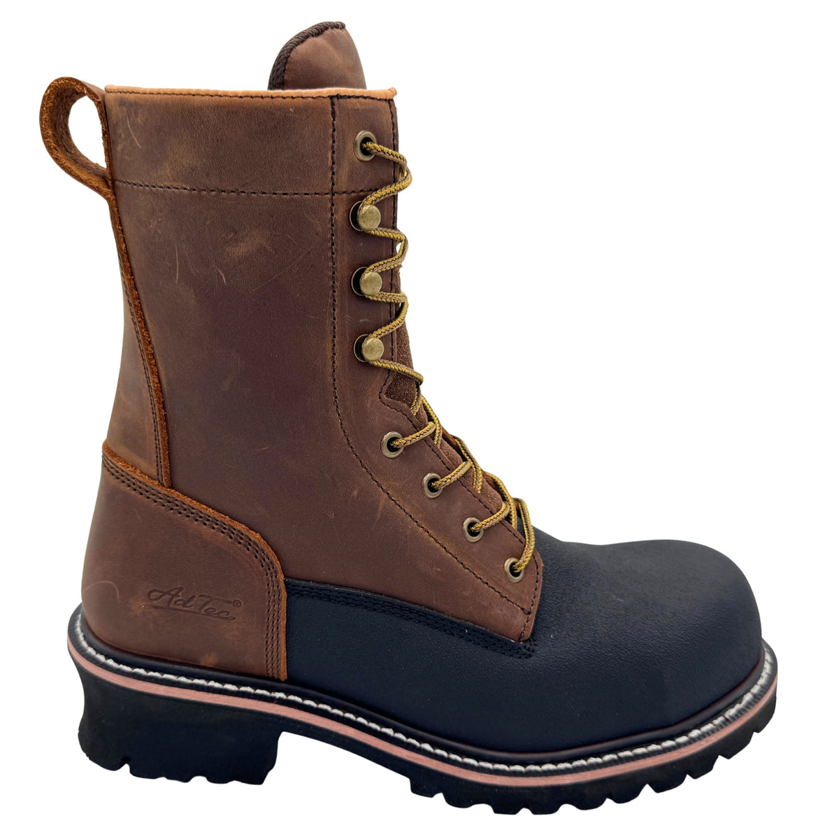 AdTec PNW Oregon Men's 8" Logger Boot – Brown/Black | TN1002 - AdTec - Flyclothing LLC