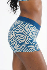 The Rio Grande | Abstract Navy Line Women’s Boxers - Shinesty - Flyclothing LLC