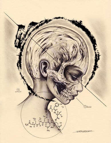 Black Market Art Company Silent Love, Silent Humility Print