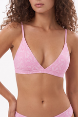 The Silk & Saddle | Pink Bandana Boob Hammock™ Triangle Bralette - Shinesty - Flyclothing LLC