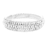 Rhinestone Pave Evening Bracelet - Madeline Love - Flyclothing LLC