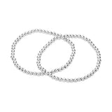 2PCS - Stainless Steel Ball Stretch Multi Layered Bracelets - Madeline Love - Flyclothing LLC