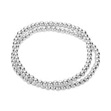 2PCS - Stainless Steel Ball Stretch Multi Layered Bracelets - Madeline Love - Flyclothing LLC