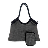 2Pcs Bling Shoulder Bag and Mini Pouch Bag Set - Madeline Love - Flyclothing LLC