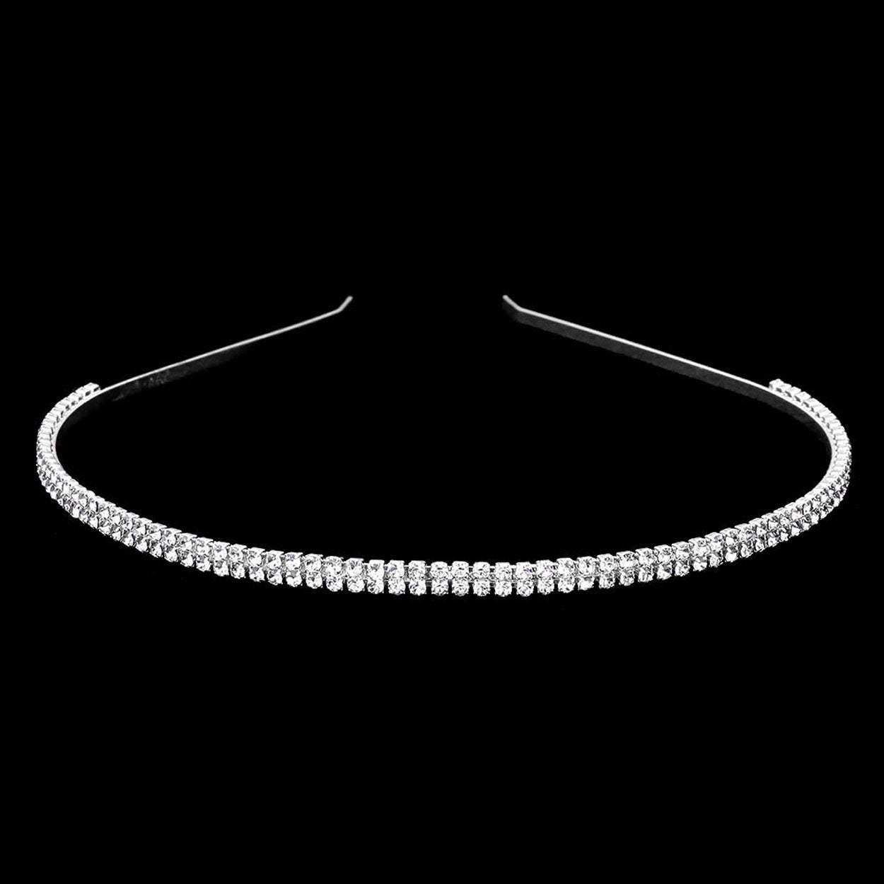 2Rows Rhinestone Headband - Madeline Love - Flyclothing LLC