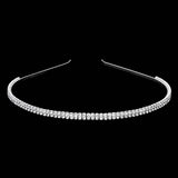 2Rows Rhinestone Headband - Madeline Love - Flyclothing LLC