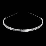 3 Rows crystal rhinestone headband - Madeline Love - Flyclothing LLC