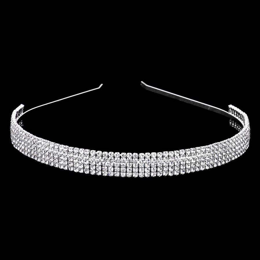 5Rows Rhinestone Headband - Madeline Love - Flyclothing LLC
