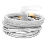 6pcs Faux Leather Tube Bangle Bracelets - Madeline Love - Flyclothing LLC