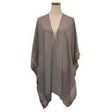 Animal Border Chiffon Kimono Poncho - Madeline Love - Flyclothing LLC