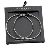 Secret Box Textured Gold Dipped Hoop Earrings - Madeline Love - Flyclothing LLC