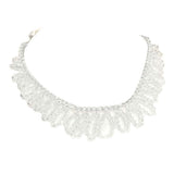 Bicone Beaded Bun Wrap Headpiece Necklace - Madeline Love - Flyclothing LLC