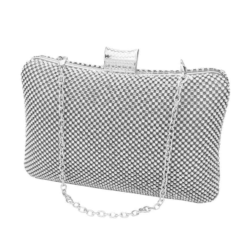 Bling Evening Tote Clutch Crossbody Bag - Madeline Love - Flyclothing LLC