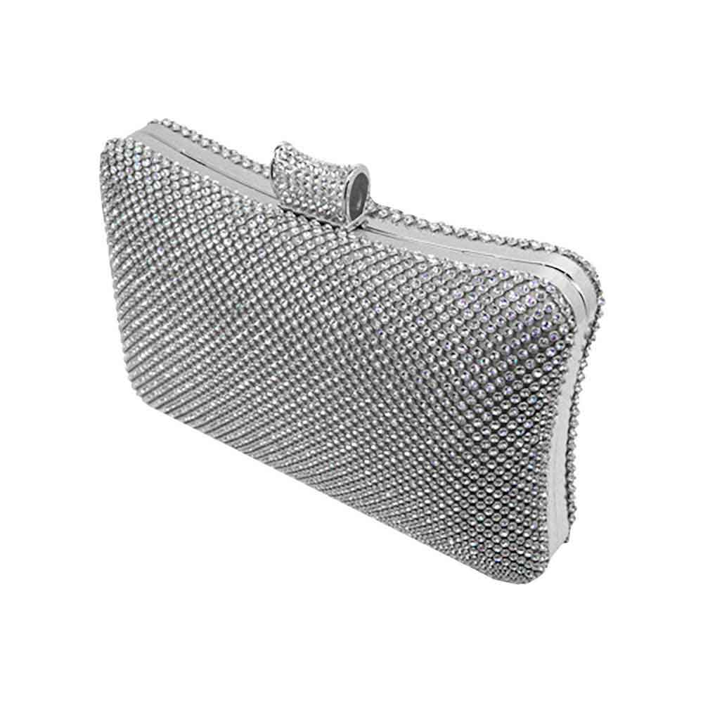Bling Evening Tote Clutch Crossbody Bag - Madeline Love - Flyclothing LLC