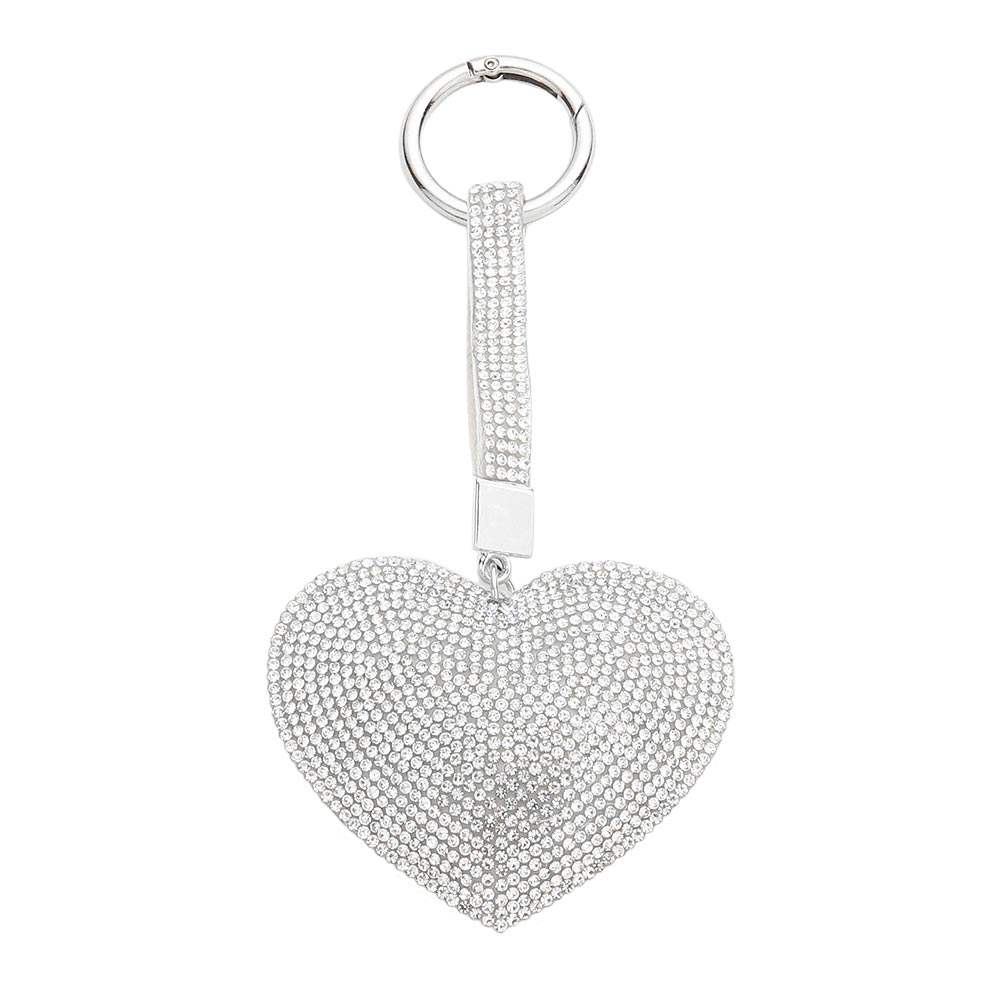Bling Heart Bag Charm Key Chain - Madeline Love - Flyclothing LLC