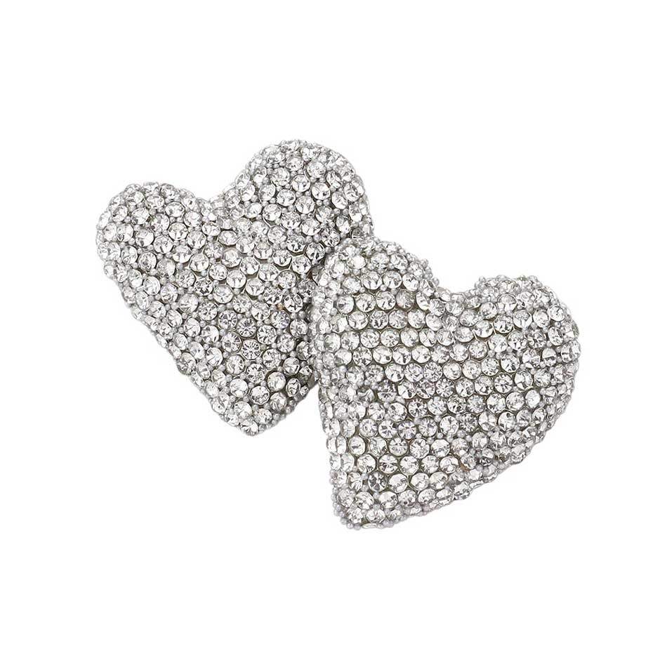 Bling Heart Earrings - Madeline Love - Flyclothing LLC